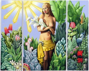 Eden (triptyykki) (öljy pellavalle)
